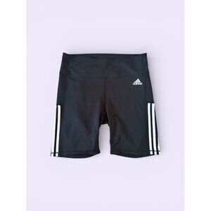ADIDAS Women’s Black Three Stripe Bike Shorts Size XL